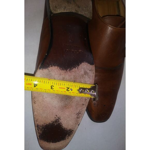 couoio Merchant Florentine Double Monk shoes size 10 m made in Italy brown